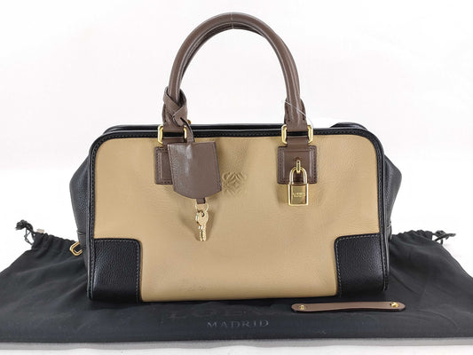 LOEWE Amazona 28 Two-Tone Handbag