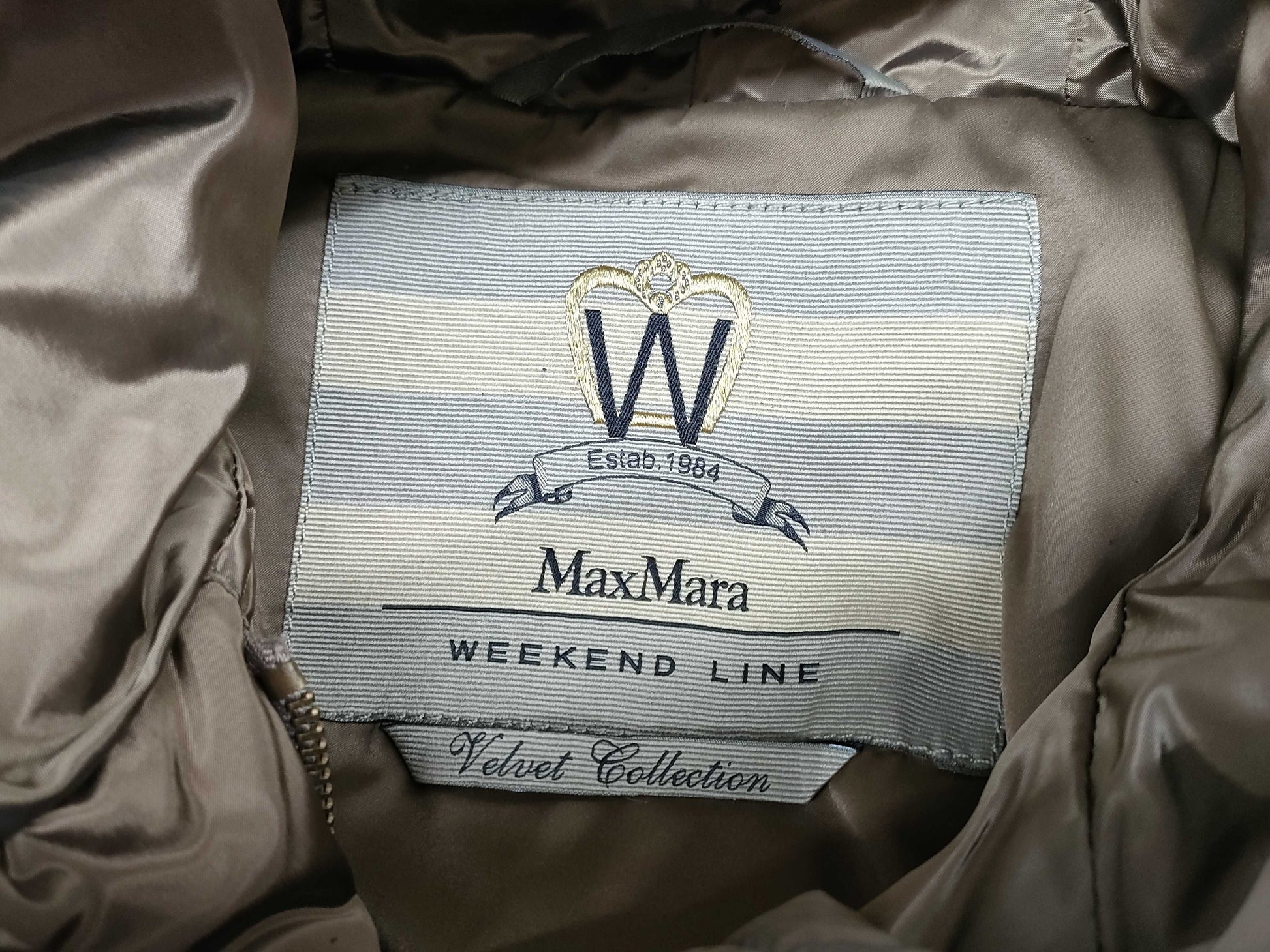 MaxMara down coat with fur