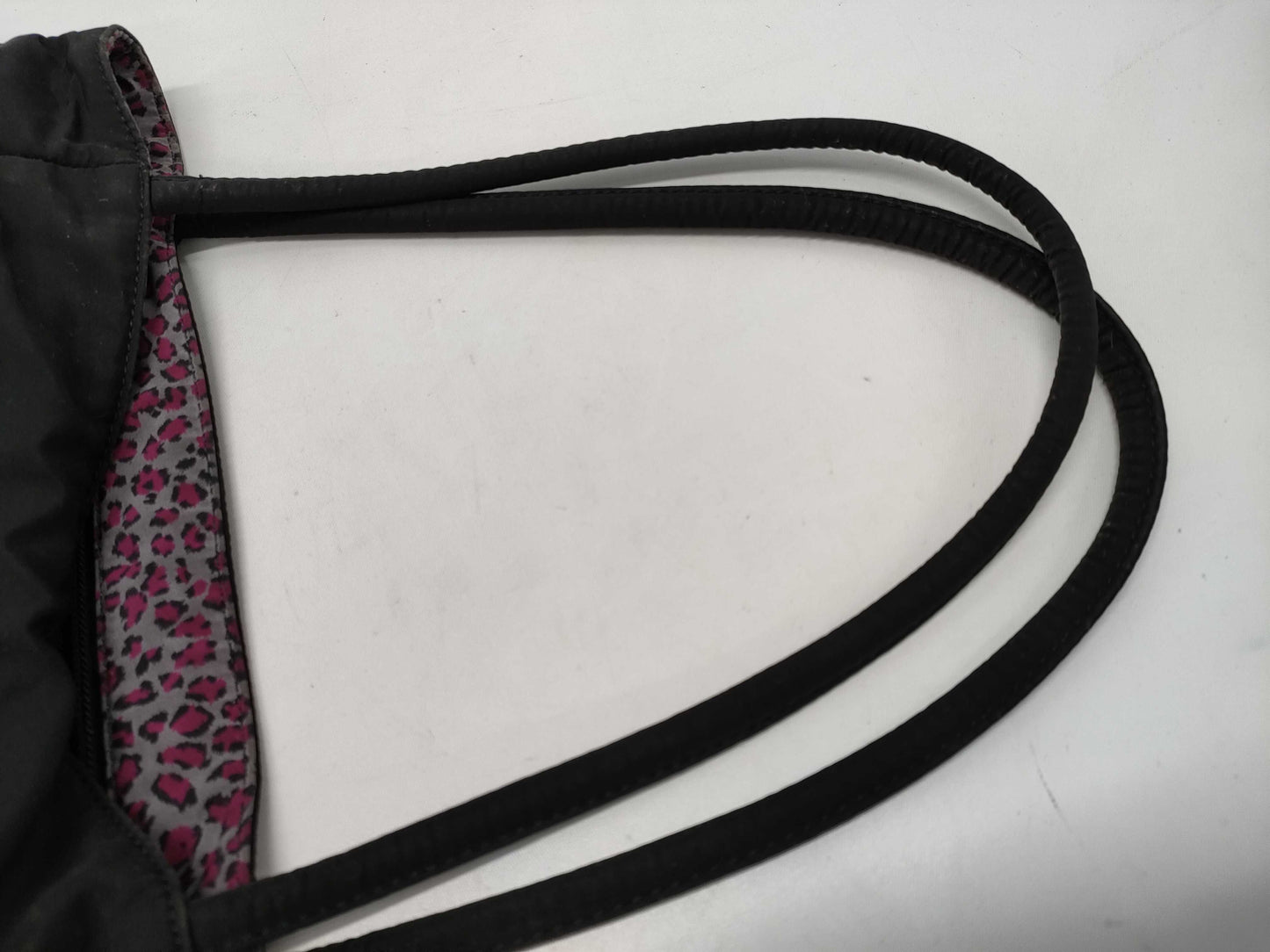 BOTTEGA VENETA nylon handbag with signs of deterioration