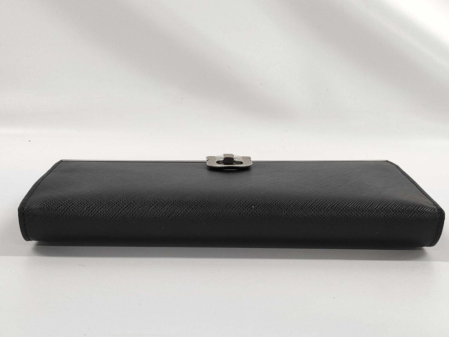 Salvatore Ferragamo Gancini Leather Long Wallet