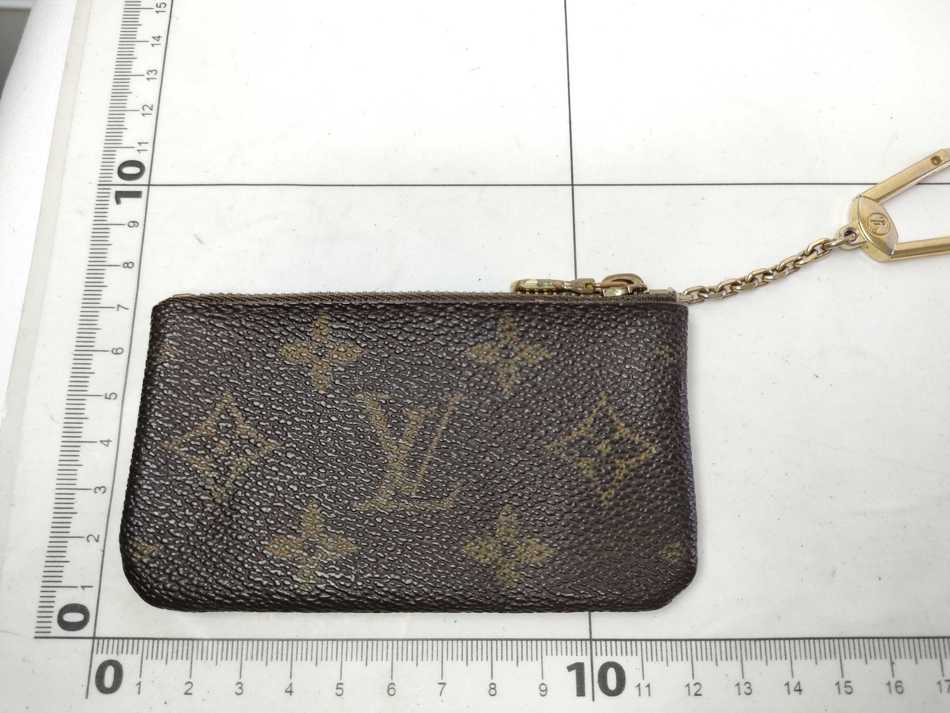 LOUIS VUITTON Monogram M62650 Pochette Cle Coin Case