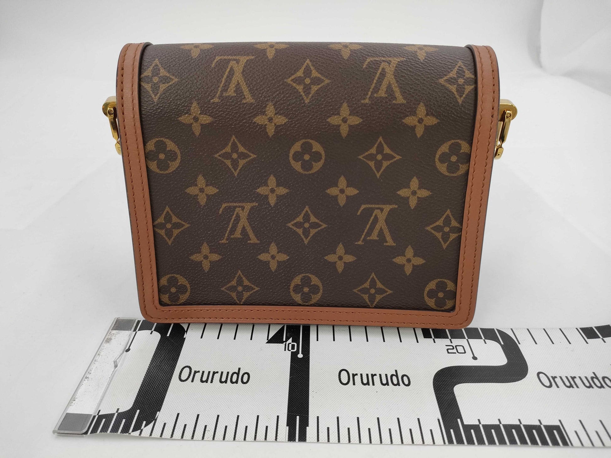 LOUIS VUITTON Monogram Dauphine MM Monogram Reverse M45958 RFID Shoulder Bag