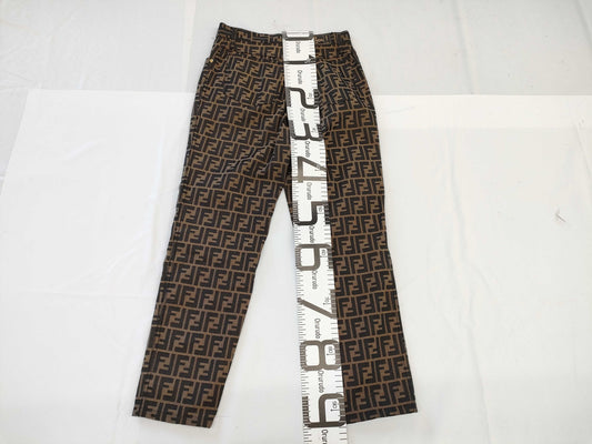 FENDI Zucca pattern 42 polyester cotton pants
