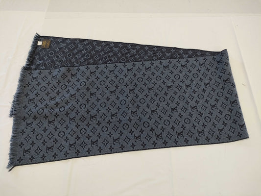 LOUIS VUITTON LV Monogram Echarpe Fringe Scarf