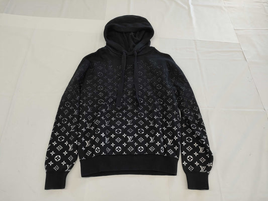 LOUIS VUITTON LV Monogram Gradient Knit Hoodie XS Tops