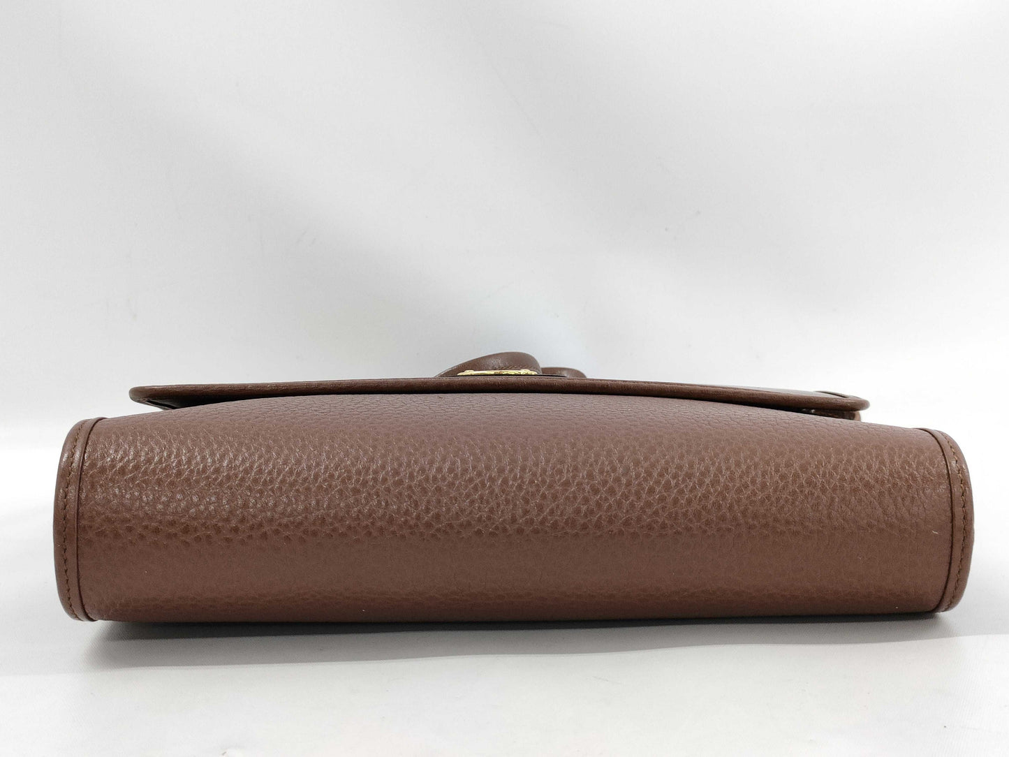 Dior Logo Plate Leather Shoulder Bag