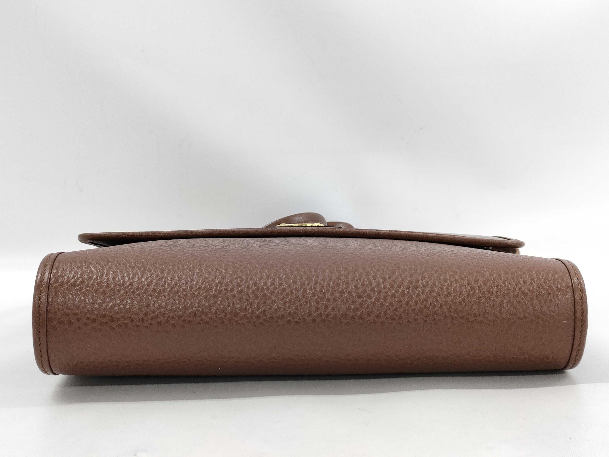 Dior Logo Plate Leather Shoulder Bag