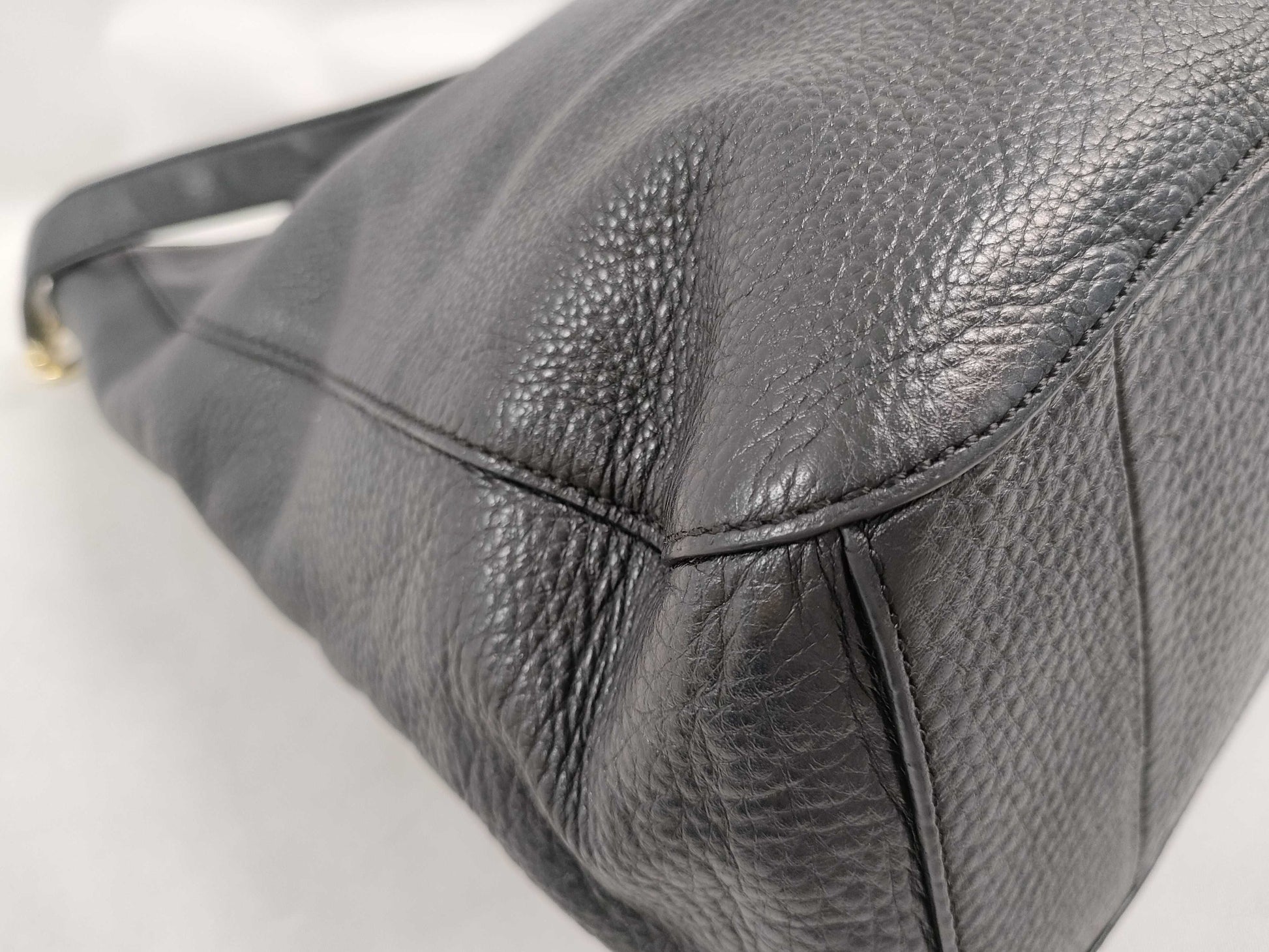 Tory Burch Leather Logo Gold Hardware Tote Bag Shoulder Bag