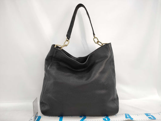 Tory Burch Leather Logo Gold Hardware Tote Bag Shoulder Bag