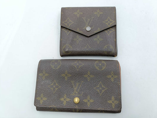LOUIS VUITTON Monogram Porte Monnaie Tresor/Porte Monnaie Carte Credit Wallet