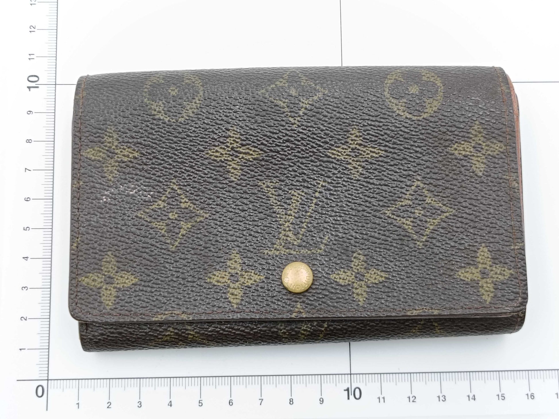 LOUIS VUITTON Monogram Porte Monnaie Tresor/Porte Monnaie Carte Credit Wallet