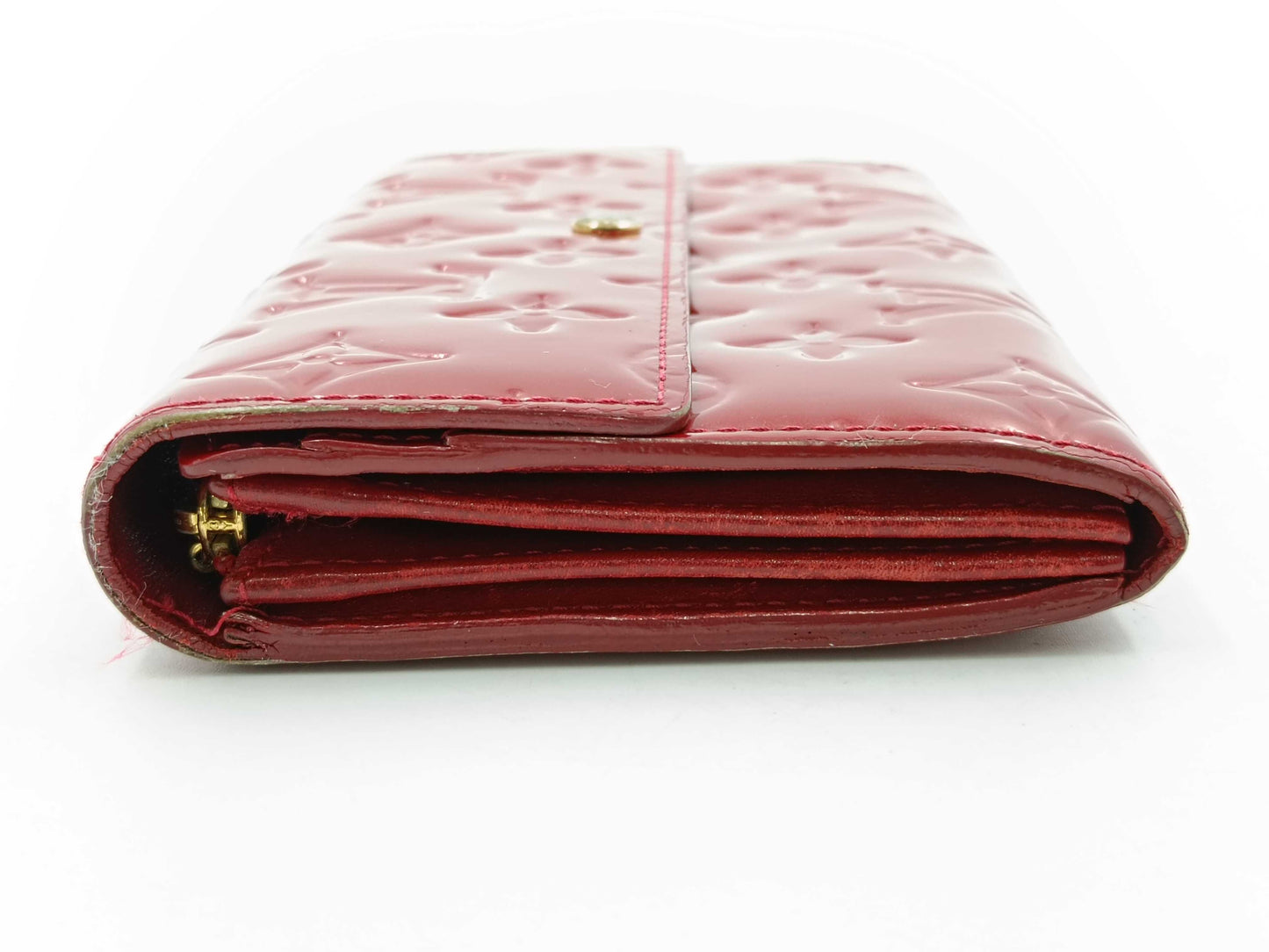 LOUIS VUITTON Vernis Portefeuille Sarah Red Wallet