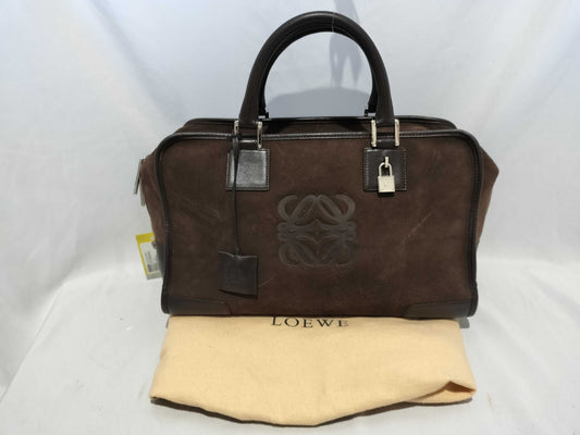 LOEWE Amazona 36 Leather and Suede Handbag