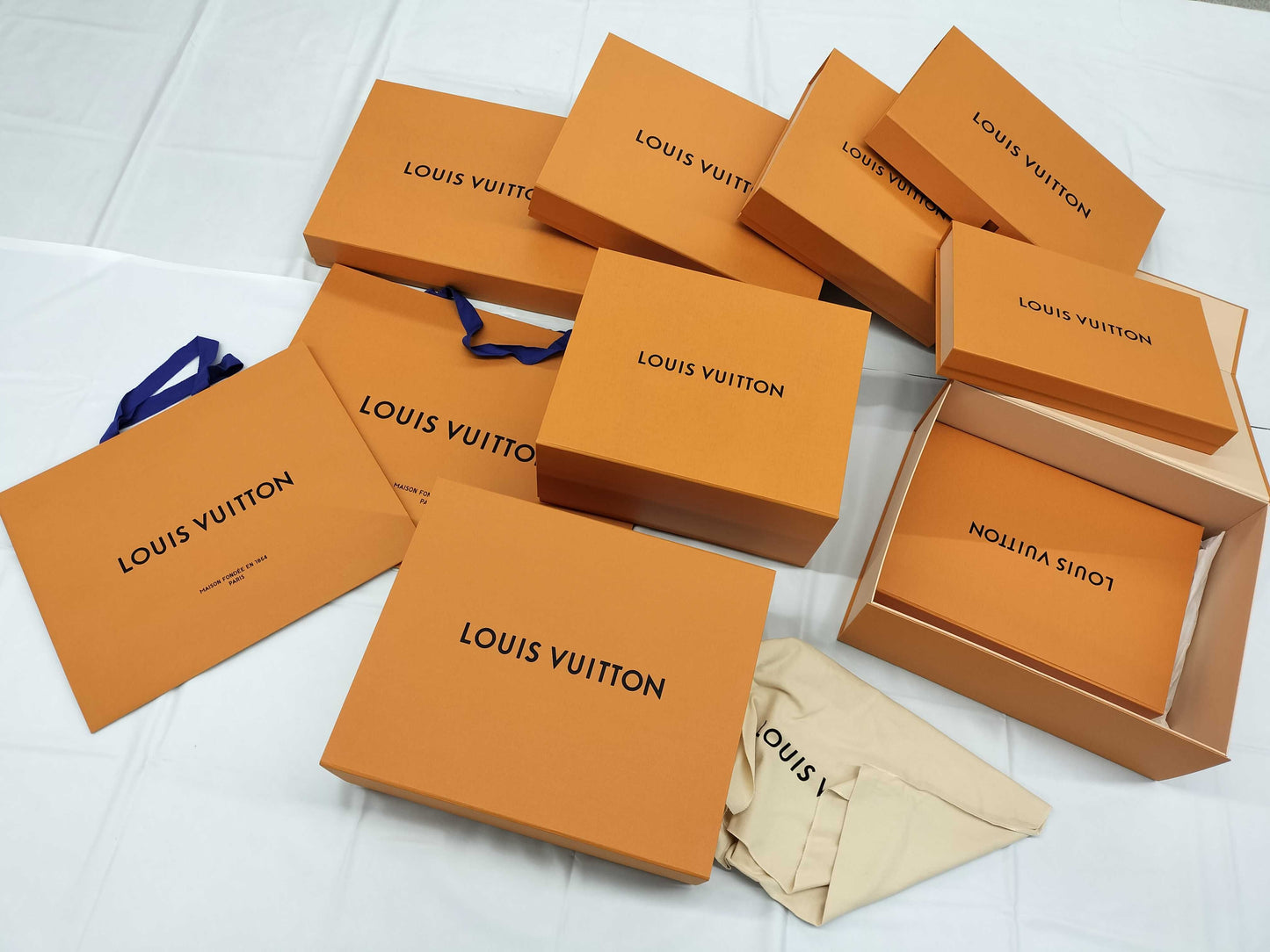 LOUIS VUITTON Empty Box Set, Brand Empty Box Bundle, Brand Empty Box Bundle