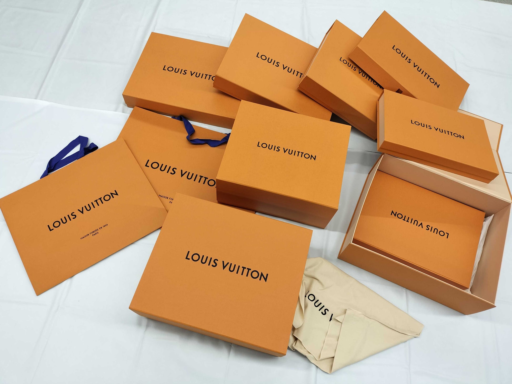 LOUIS VUITTON Empty Box Set, Brand Empty Box Bundle, Brand Empty Box Bundle