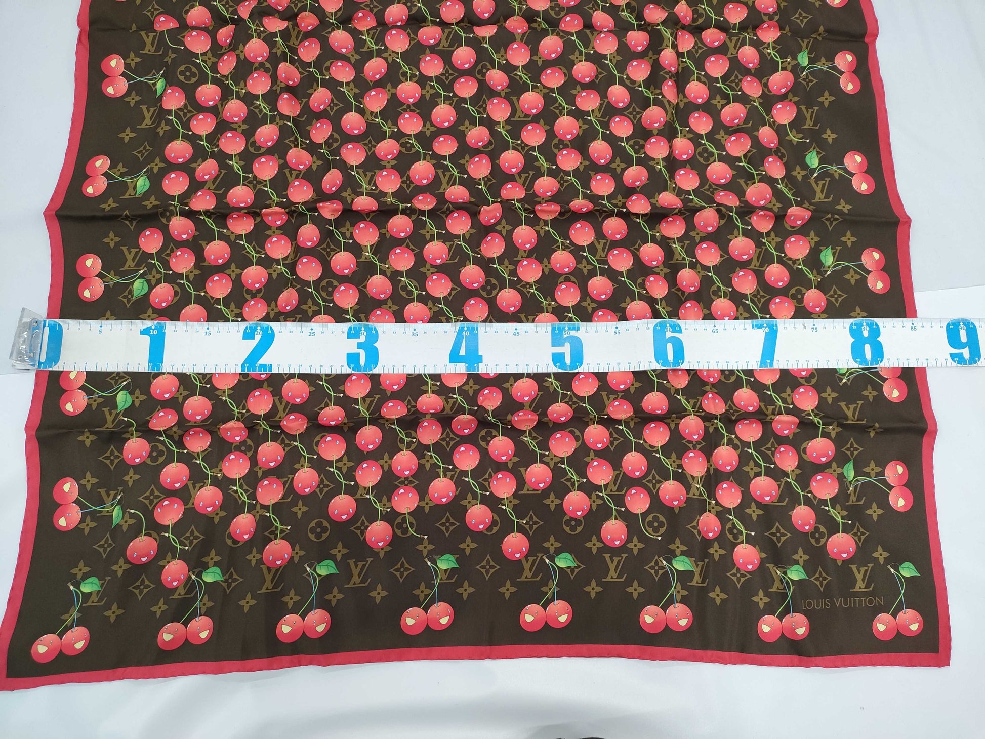 LOUIS VUITTON Monogram Cherry Scarf Scarf
