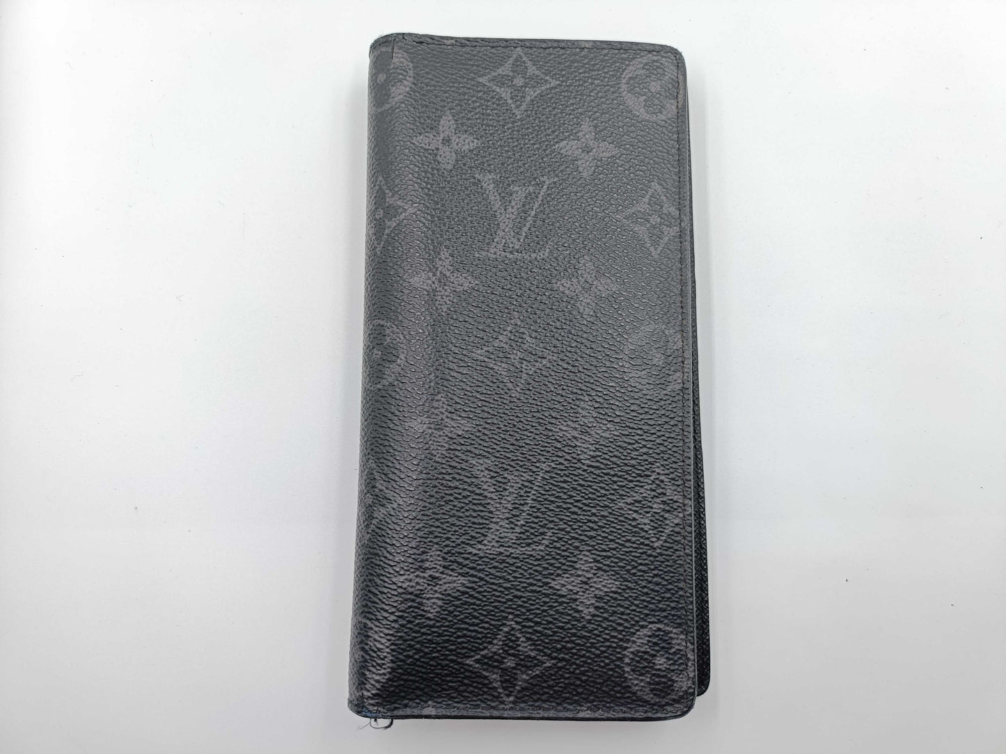 LOUIS VUITTON Monogram Eclipse Portefeuille Brazza Wallet