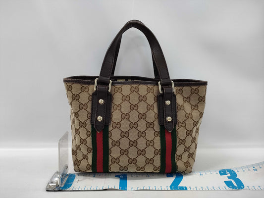 GUCCI GG Canvas Sherry Line Mini Tote 139261.002046 Handbag