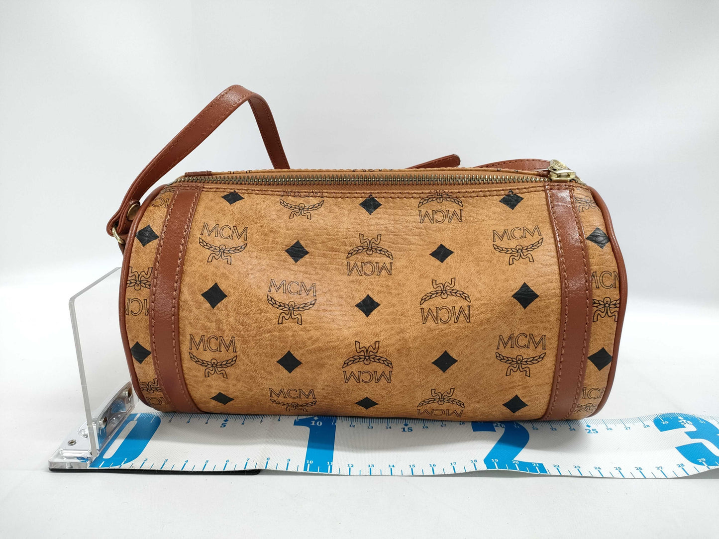 MCM Cylindrical Shoulder Bag