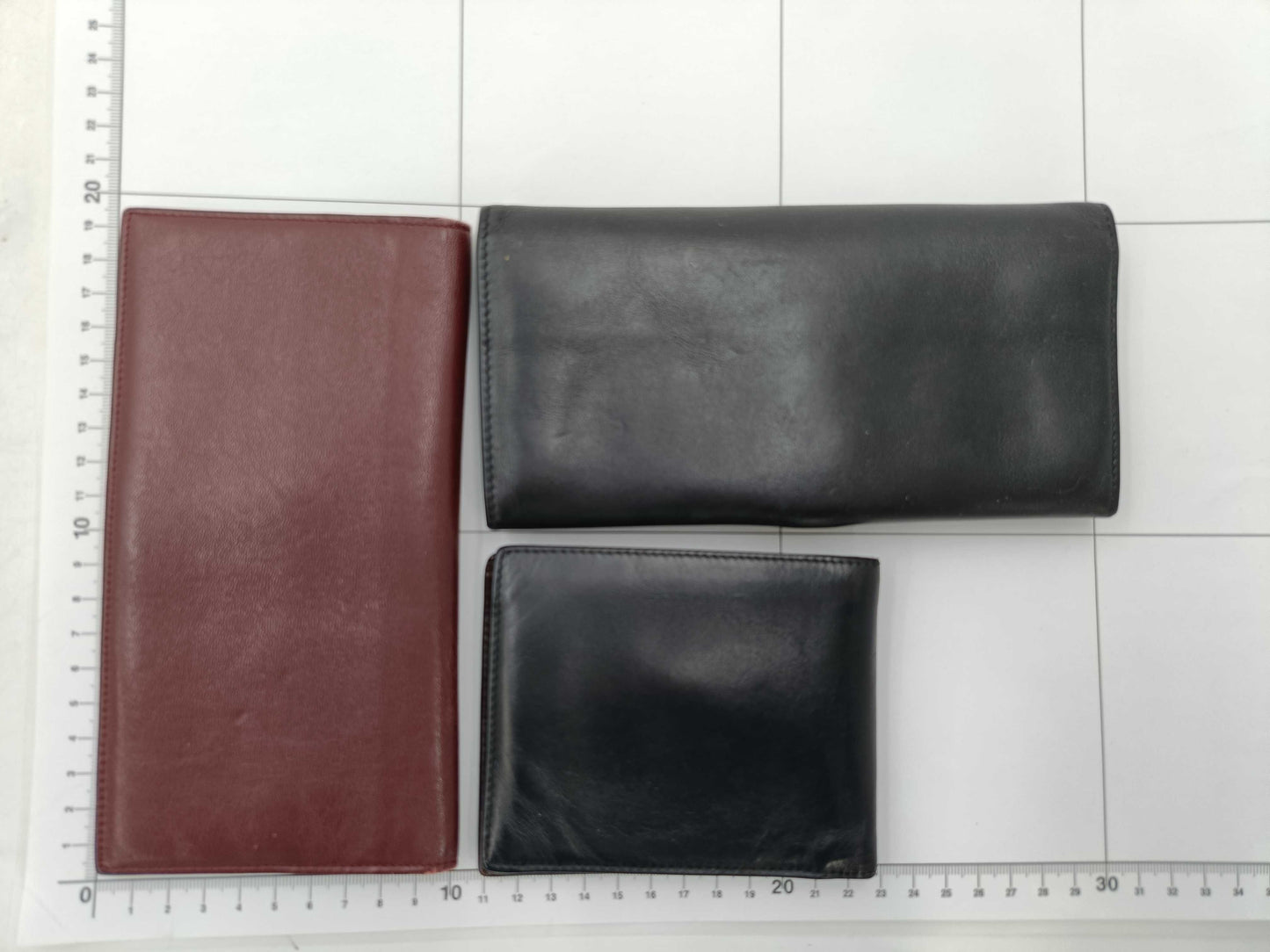 Salvatore Ferragamo Gancini Ferragamo/Celine Vintage Wallet 3-Piece Set