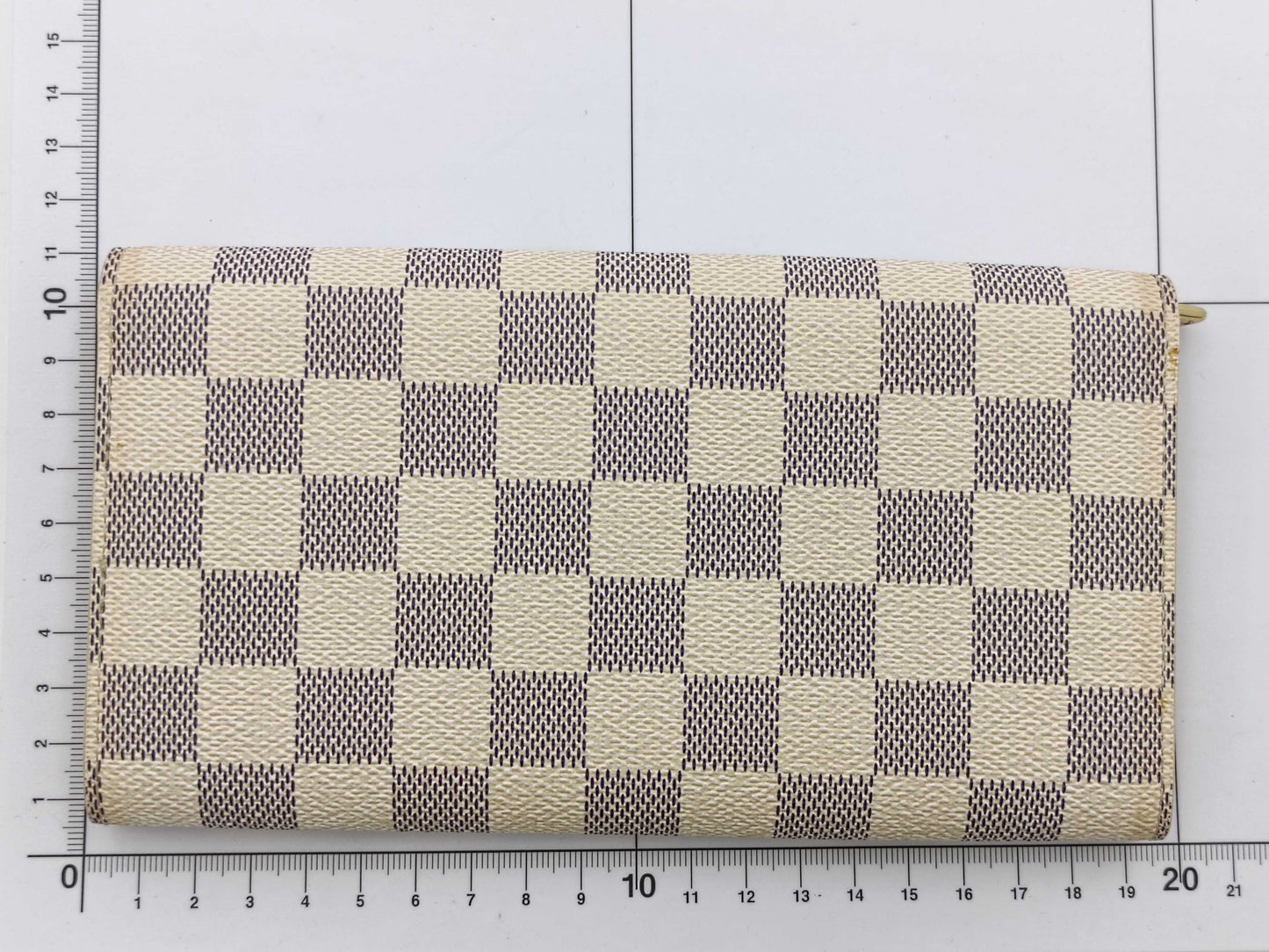 LOUIS VUITTON Damier Azur Portefeuille Sarah Wallet