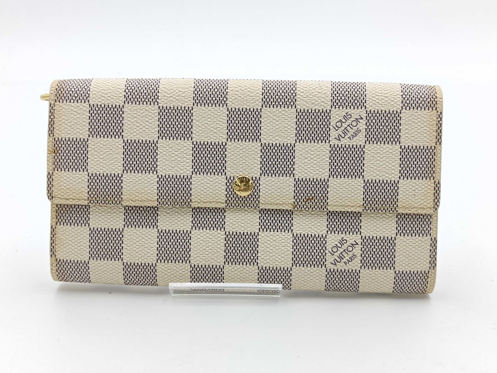 LOUIS VUITTON Damier Azur Portefeuille Sarah Wallet