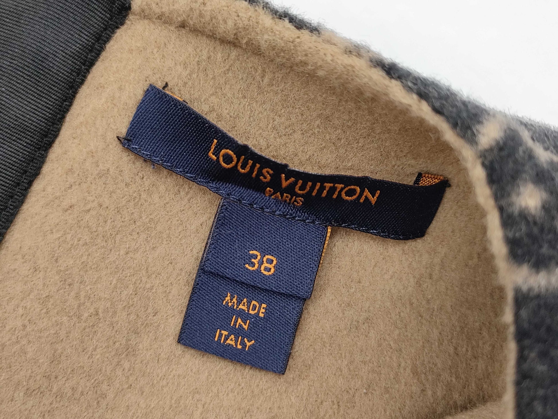 LOUIS VUITTON Monogram Wool Dress with Belt