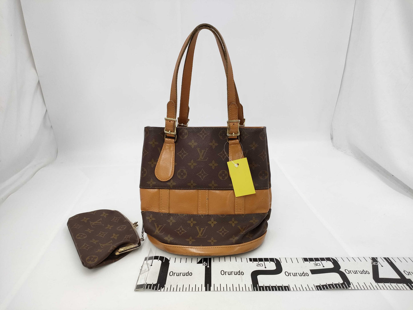 LOUIS VUITTON Monogram USA Bucket Tote Bag with Pouch