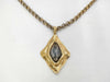 Yves Saint Laurent Stone Gold Chain Necklace