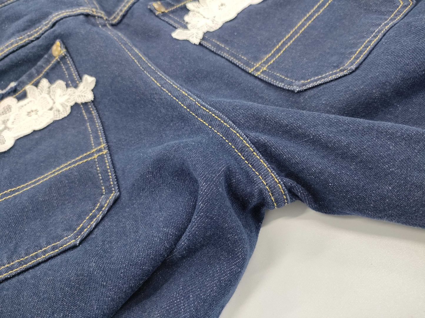 Miu Miu floral denim pants