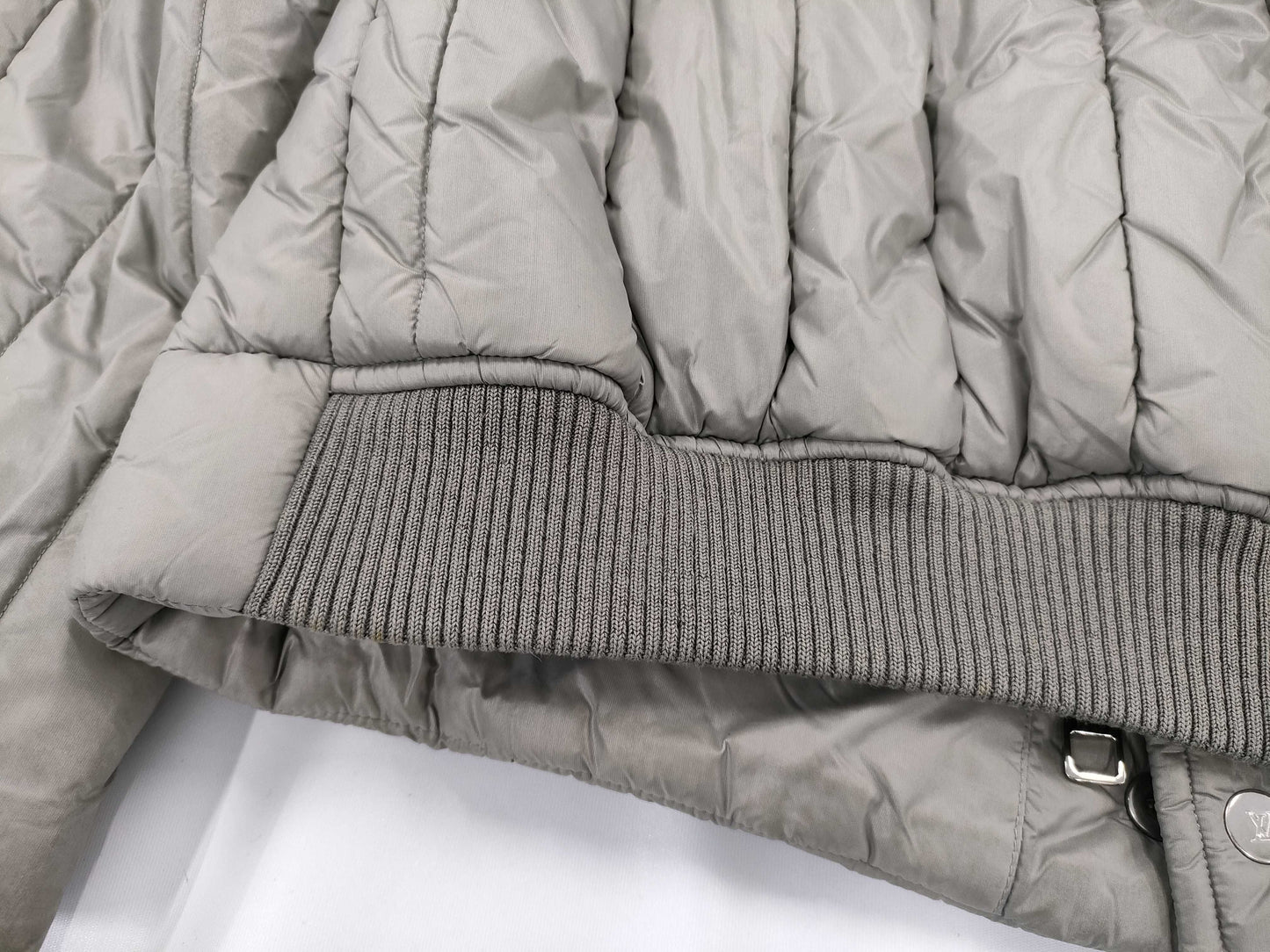 LOUIS VUITTON Leather Nylon Logo Blouson Jacket