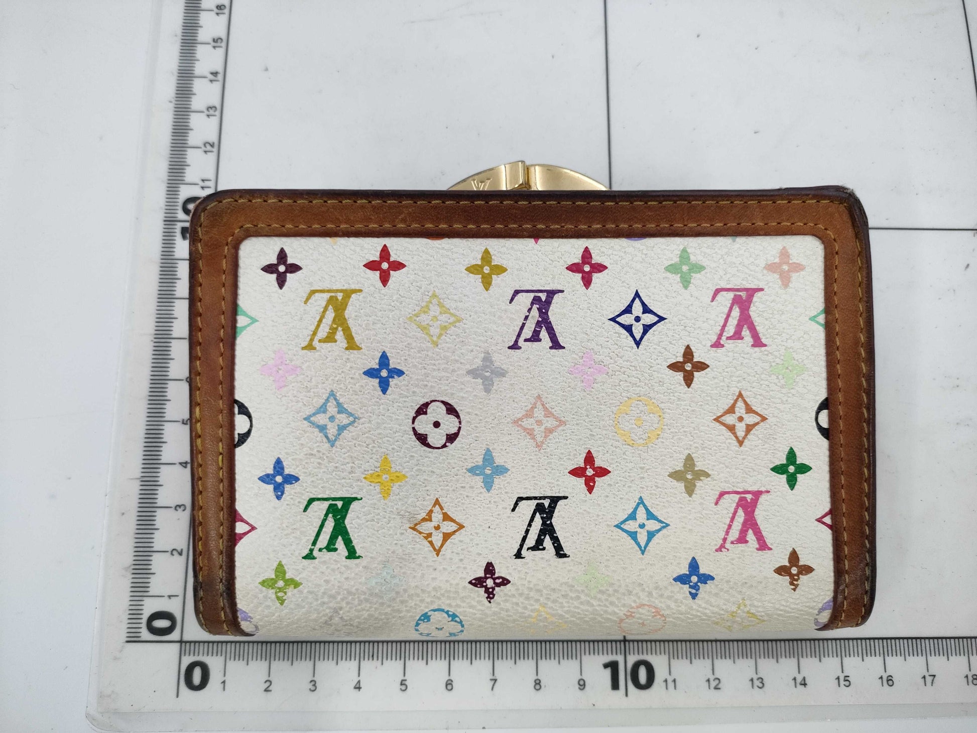 LOUIS VUITTON Monogram Multicolore Viennois Wallet