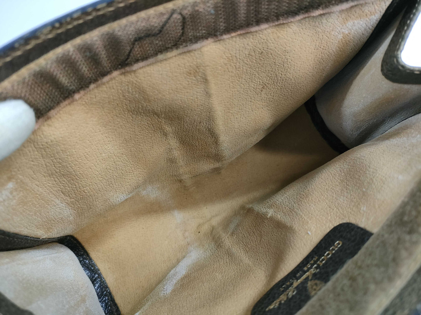 GUCCI GG Supreme 67 014 2125 Sherry Line Brown Pouch