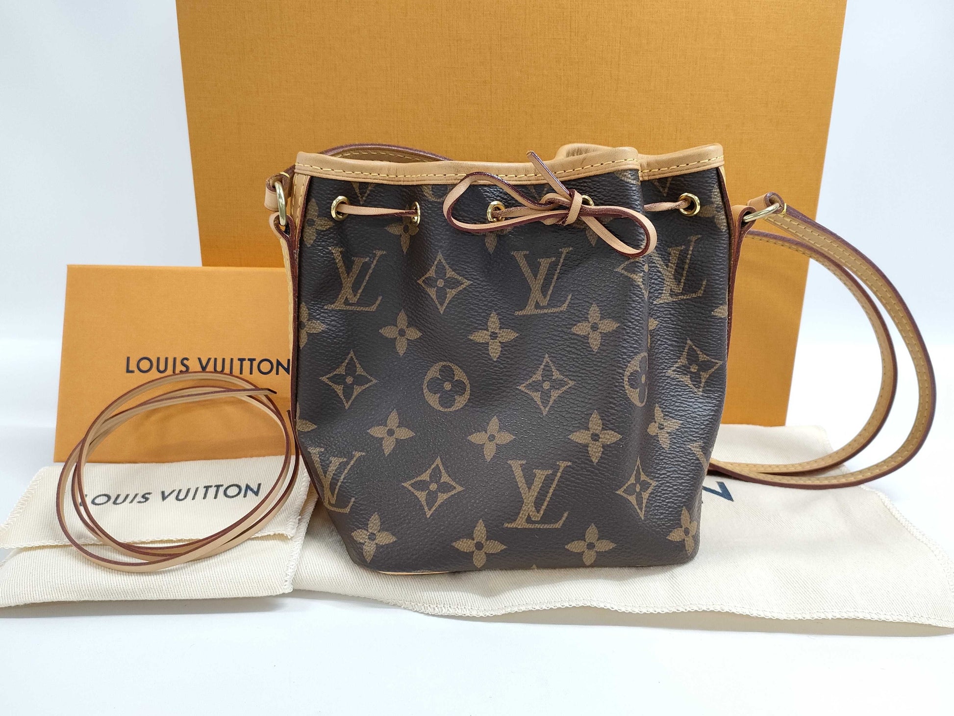 LOUIS VUITTON Monogram Nano Noe Shoulder Bag