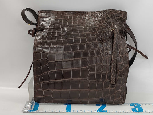 Kitamura Crocodile Shoulder Bag