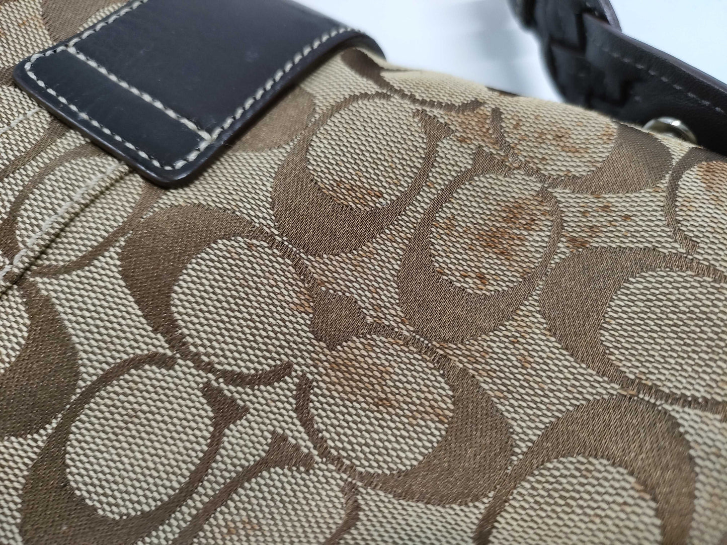 COACH Signature Tote Bag Set with Shoulder Bag