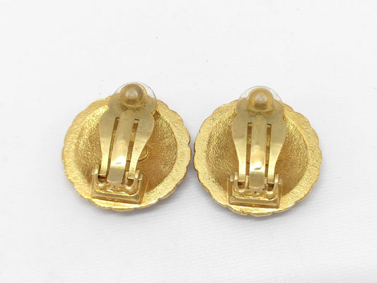 CHANEL Coco Mark Earrings Vintage Earrings