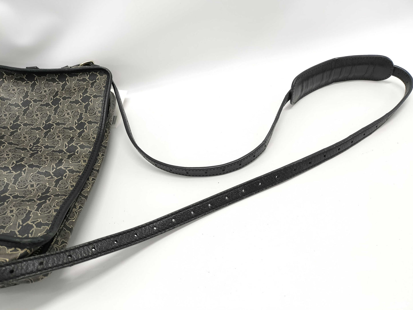 CELINE Horse and Carriage Print Shoulder Bag