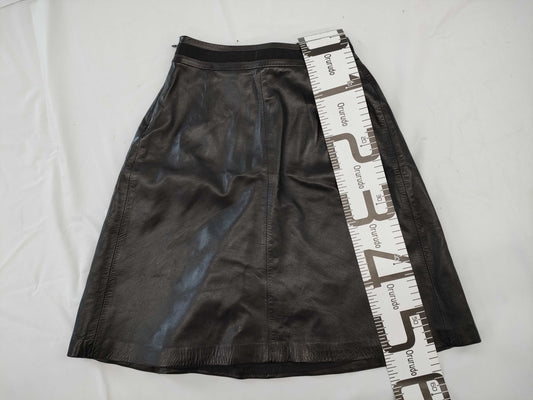 Leather skirt skirt