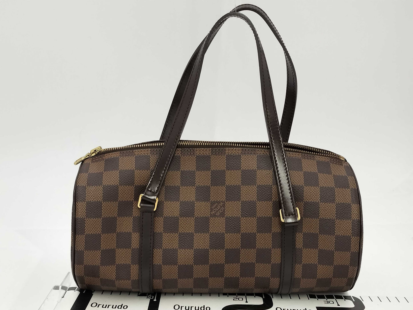 LOUIS VUITTON Damier Papillon/Handbag with Pouch