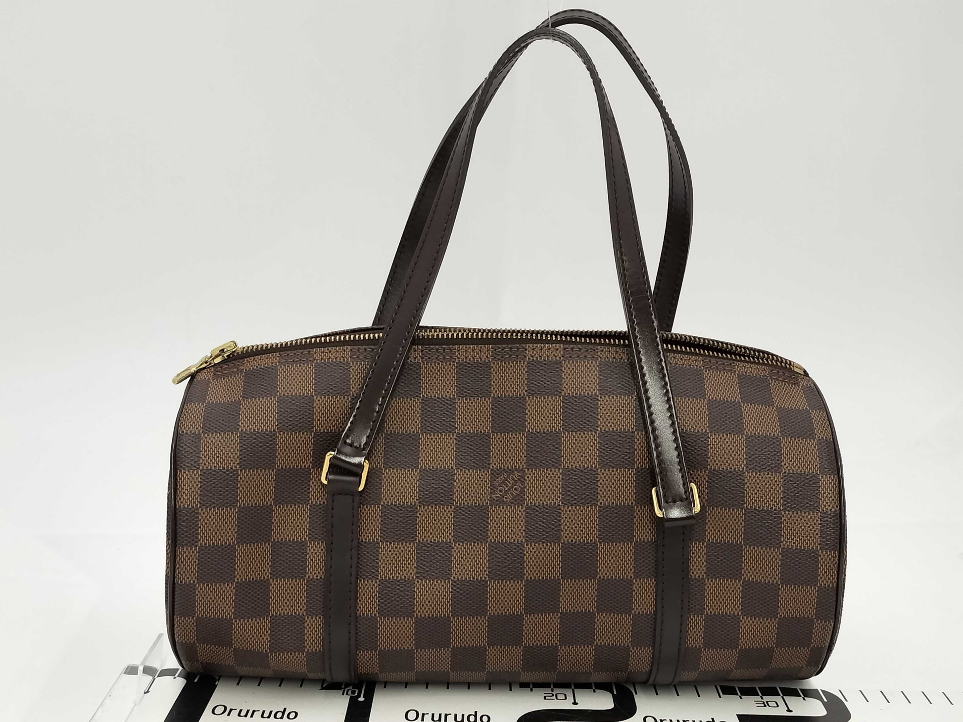 LOUIS VUITTON Damier Papillon/Handbag with Pouch