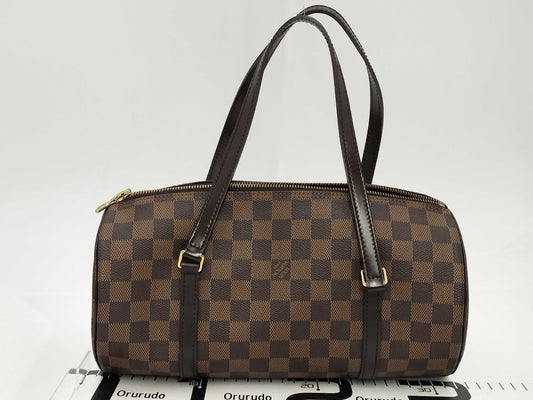 LOUIS VUITTON Damier Papillon/Handbag with Pouch