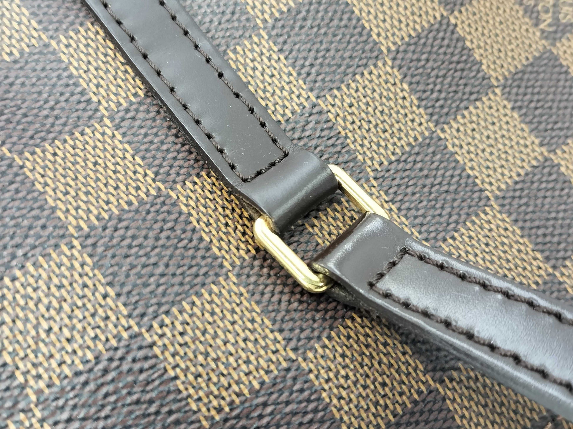 LOUIS VUITTON Damier Papillon/Handbag with Pouch