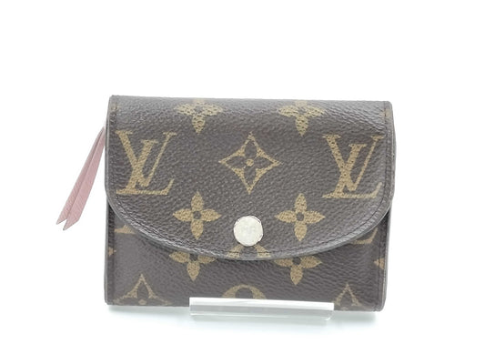 LOUIS VUITTON Monogram Porte Monnaie Rosalie Pink Coin Case