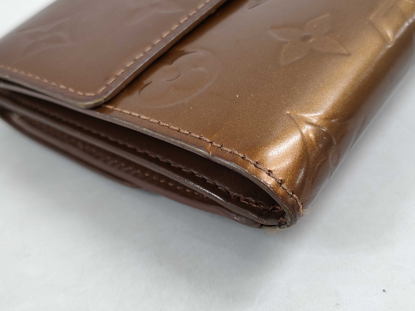 LOUIS VUITTON Vernis Double Compact Wallet