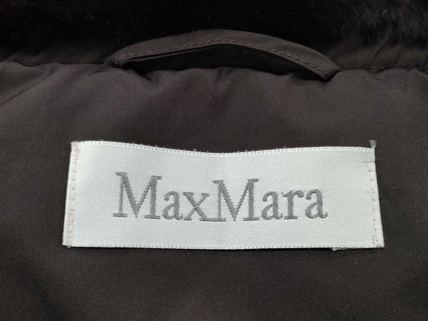 MaxMara Fur Collar Zip Down Coat 14960373