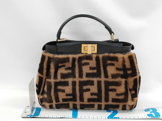FENDI Zucca fur handbag