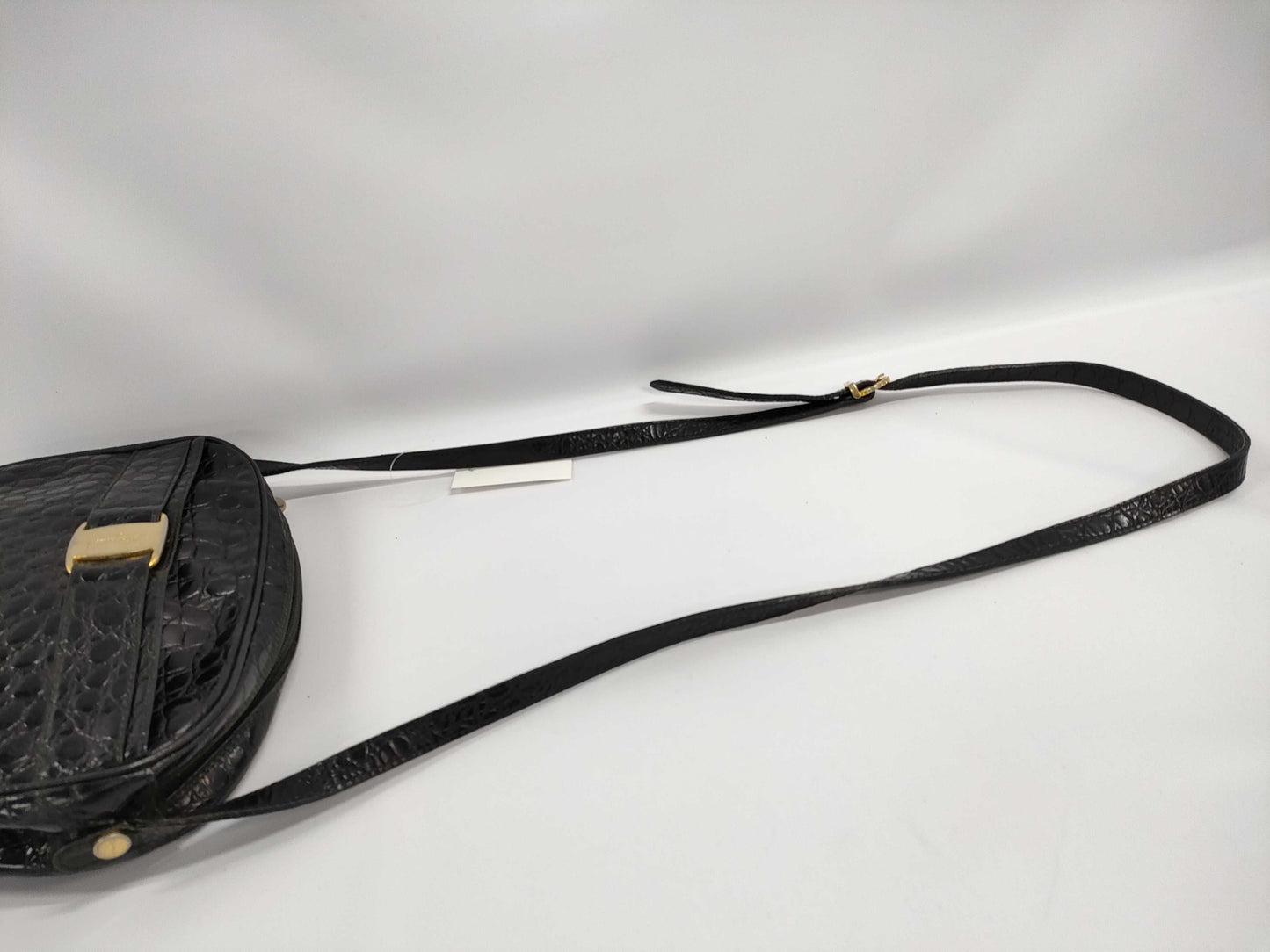 Salvatore Ferragamo Vara Crocodile Embossed Shoulder Bag Shoulder Bag