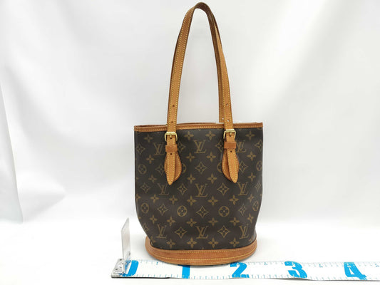 LOUIS VUITTON Monogram Petit Bucket Tote Bag