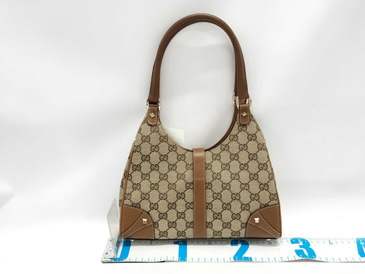 GUCCI GG Canvas 124409 Jackie One-Shoulder Bag